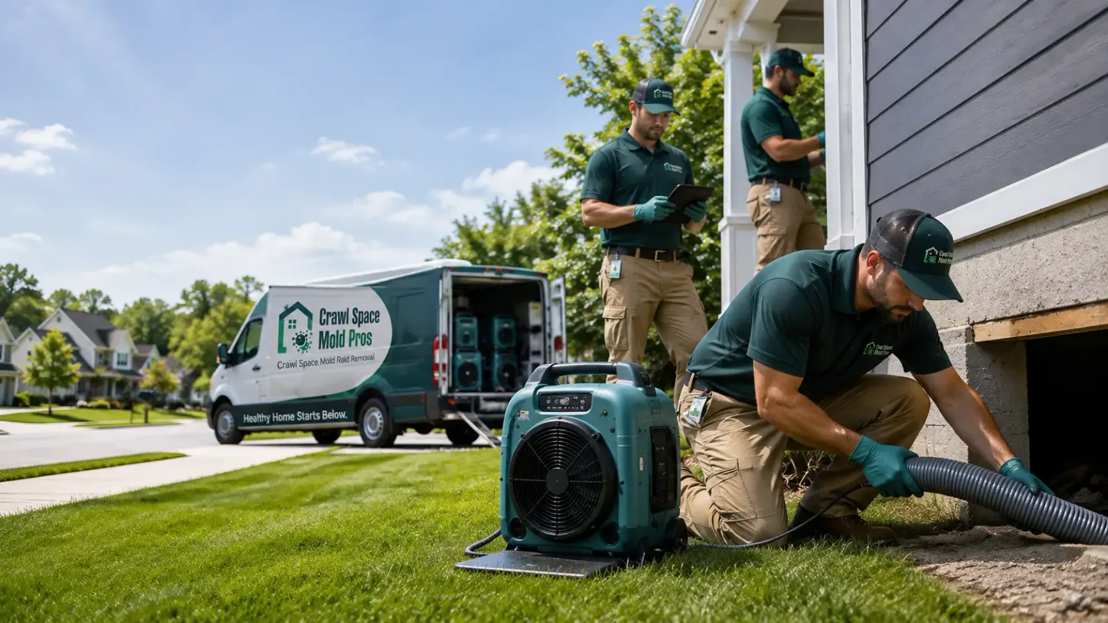 Crawl Space Mold Removal in Charlottesville, IN